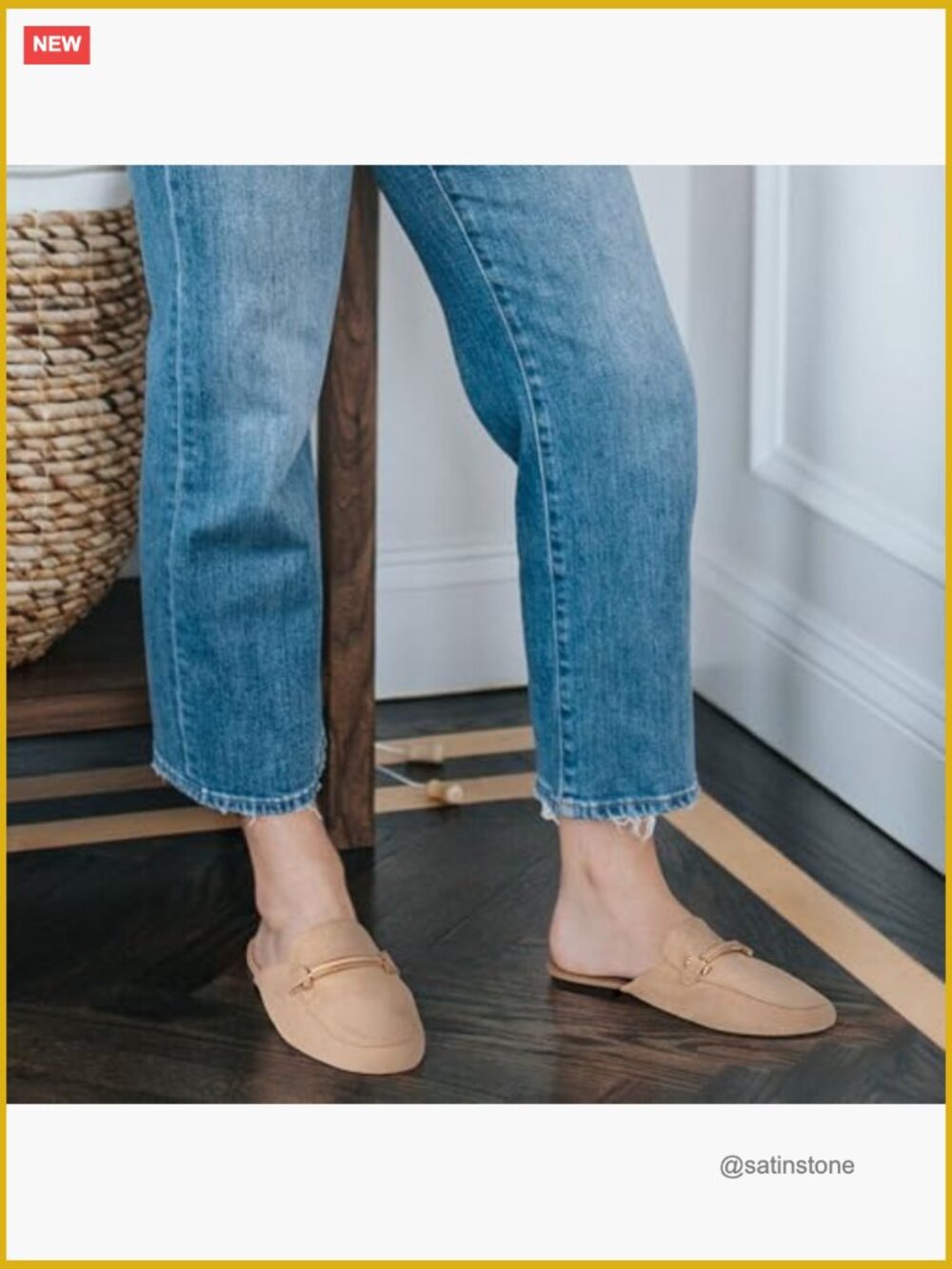 Comfortable Round Toe Slip On Mules with Buckle Detail Dressy Business Loafers - Picture 3 of 7